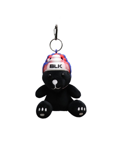 バディドール-テディベア ブラック ヘッドガードキーホルダー付 詳細画像