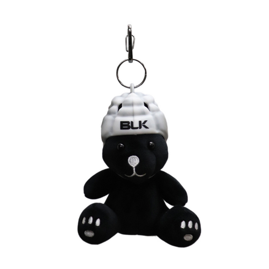 バディドール-テディベア ブラック ヘッドガードキーホルダー付 詳細画像 ブラックxグレーマーブル 1