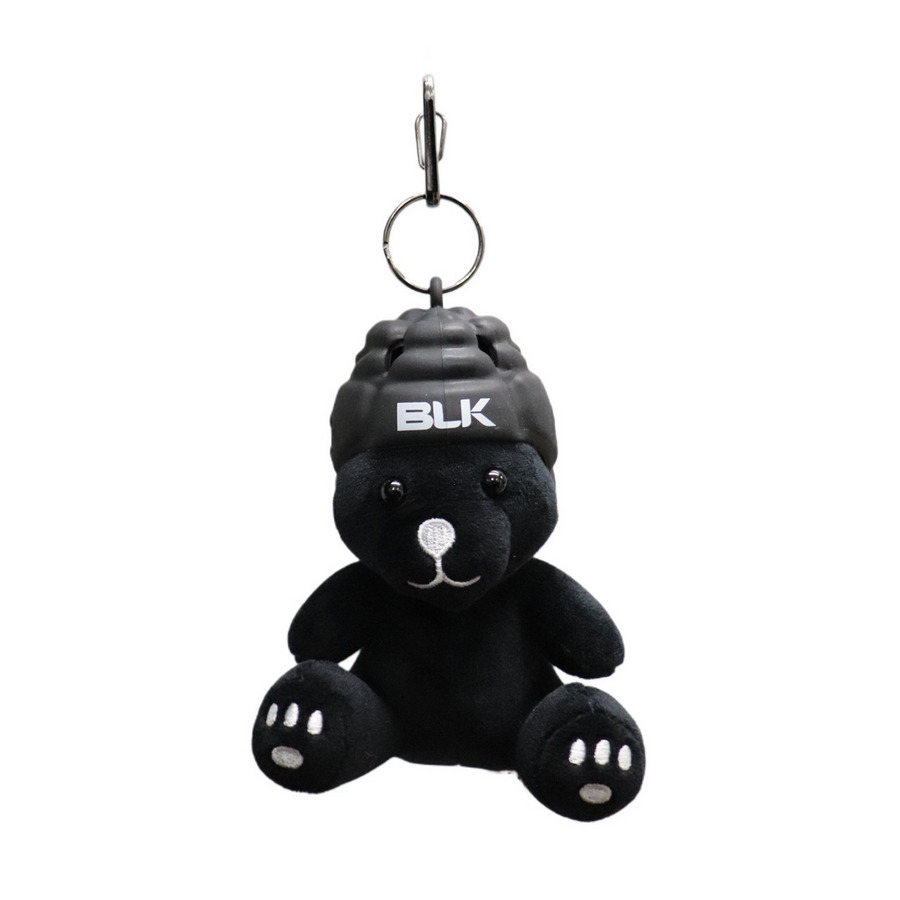 バディドール-テディベア ブラック ヘッドガードキーホルダー付