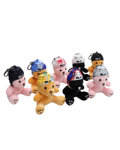 バディドール-テディベア ブラウン ヘッドガードキーホルダー付 詳細画像