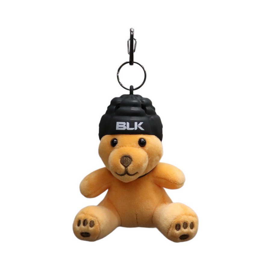 バディドール-テディベア ブラウン ヘッドガードキーホルダー付