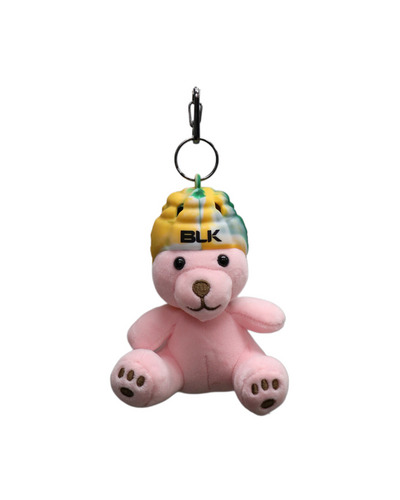 バディドール-テディベア ピンク ヘッドガードキーホルダー付 詳細画像