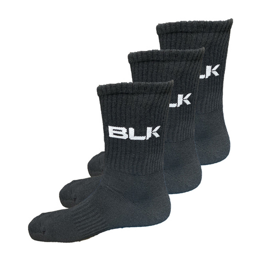 BLK ミドル3Pソックス 詳細画像 ブラック 1