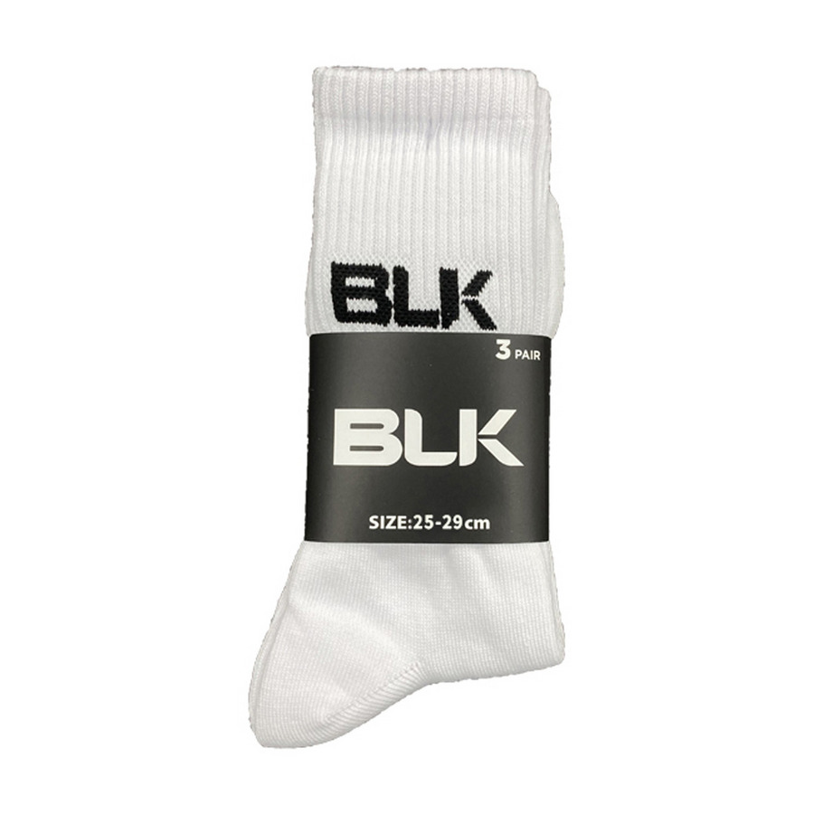 BLK ミドル3Pソックス 詳細画像 ホワイト 2